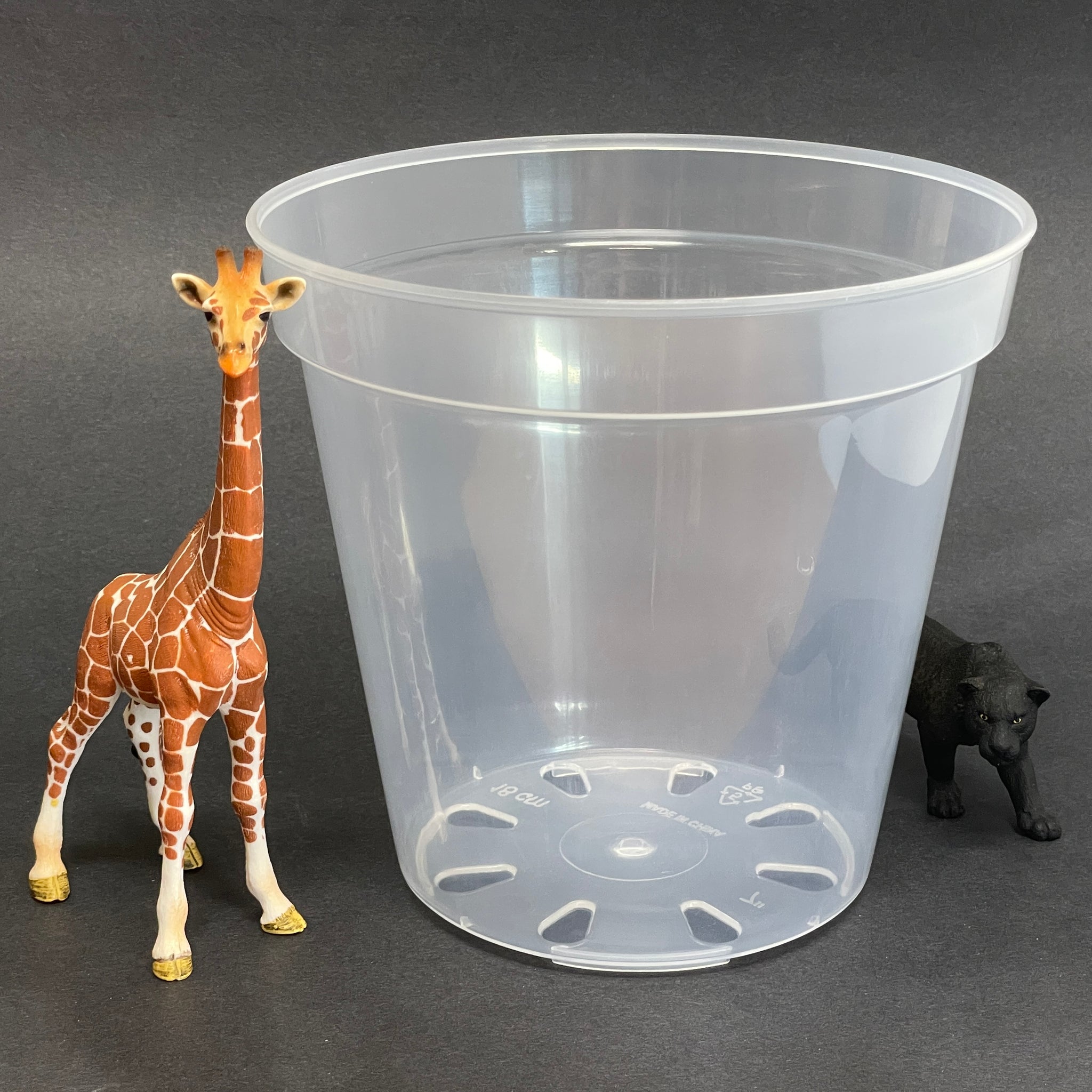 clear plastic pots for plants Round Plastic Pots - Clear