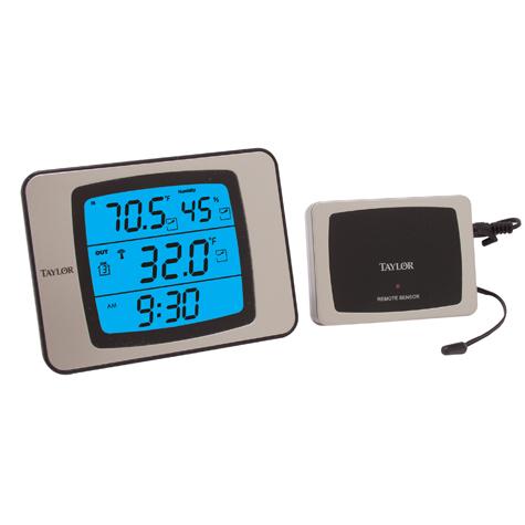 Digital Thermometer with Wireless Sensor Probe and Humidity