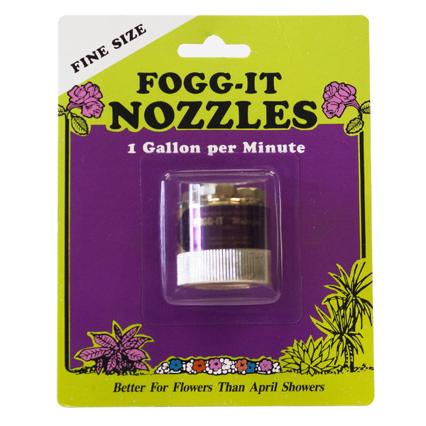 FOGG-IT Brass Misting Nozzle – 1/4 Gallon Per Minute (.25 GPM) – Fogg It