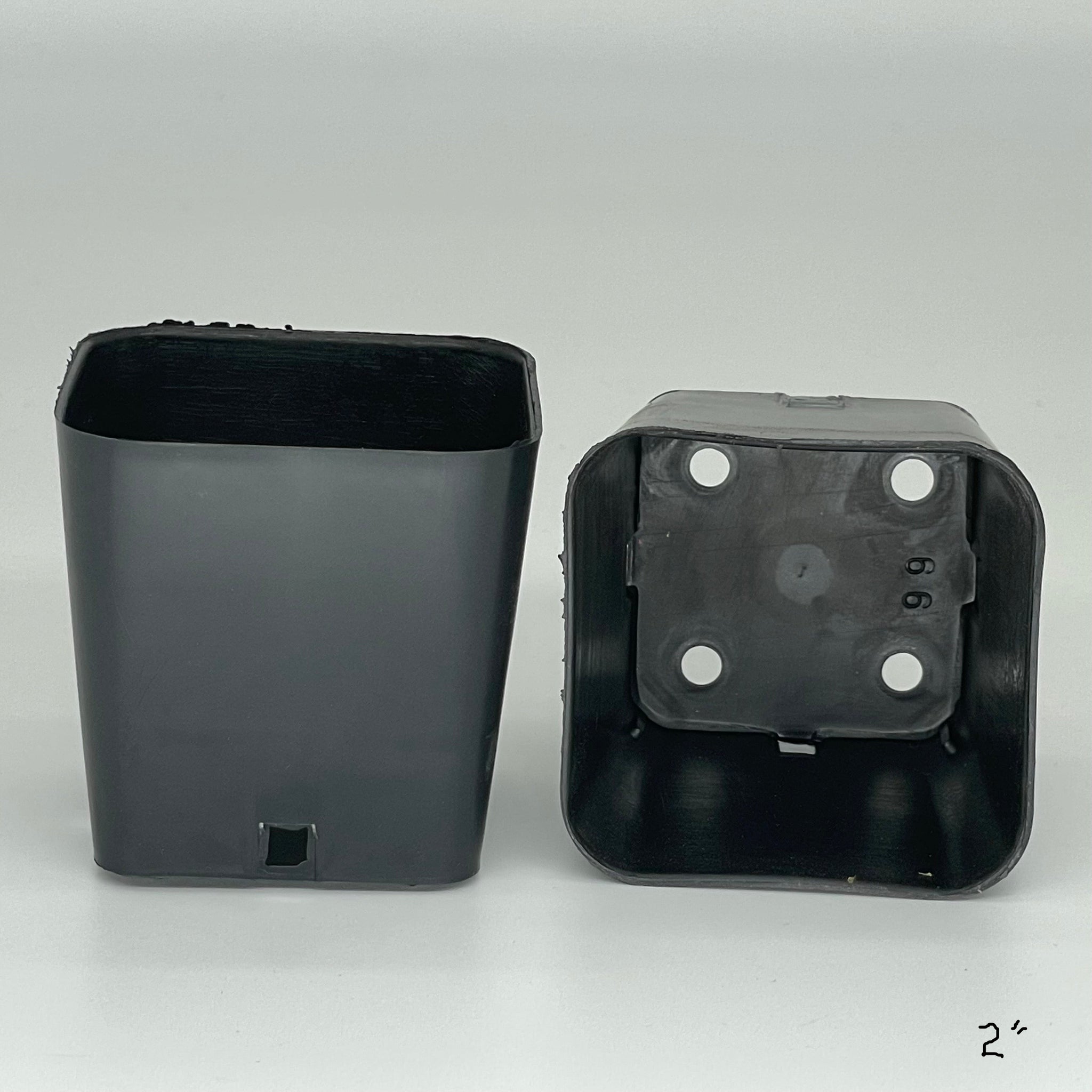 deep square plant pots Square Black Plastic Pots