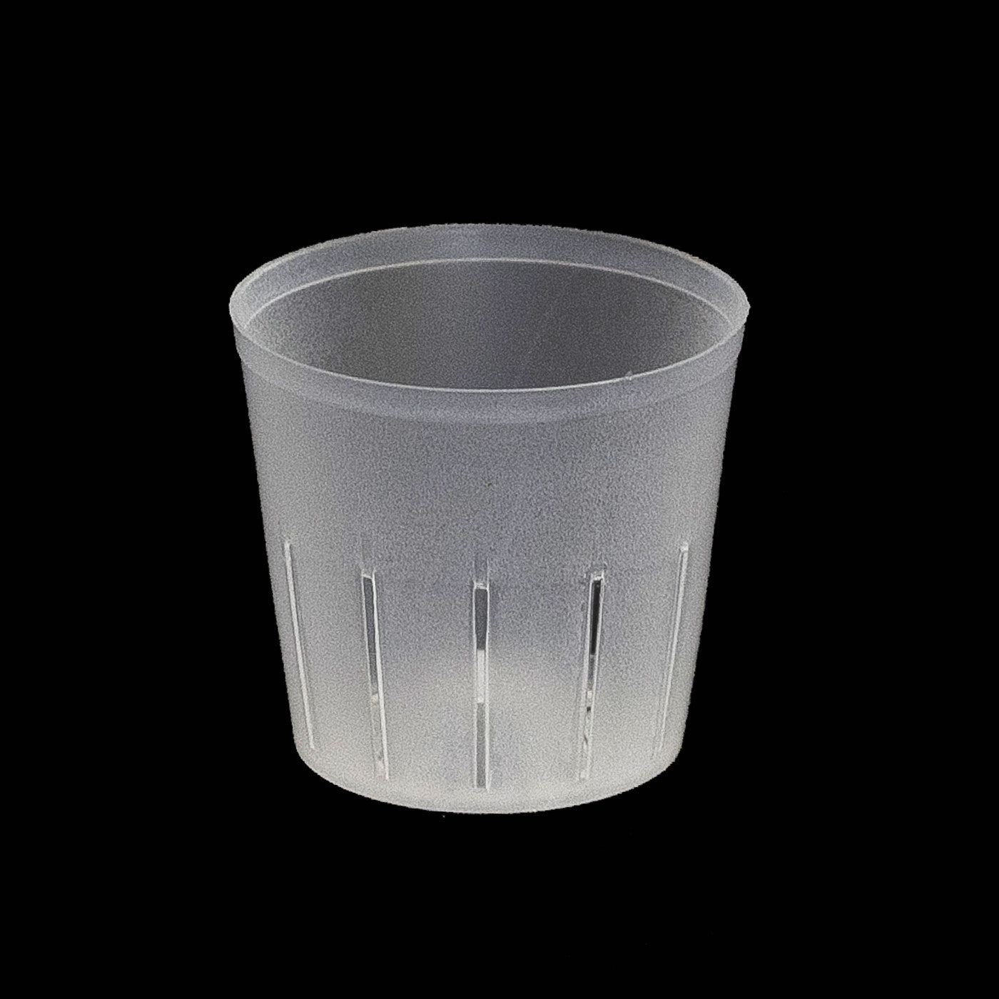 slotted plant pots Round Slotted Plastic Pots - Clear & Green