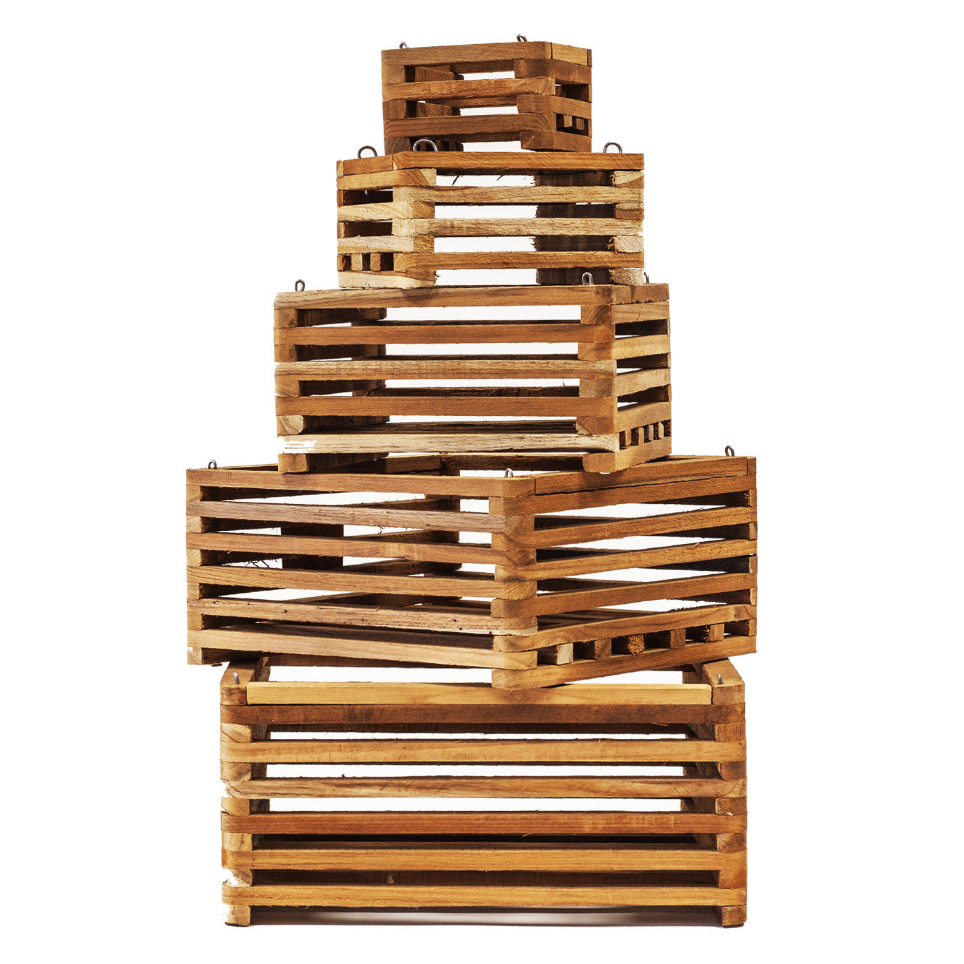 Square Wood Baskets